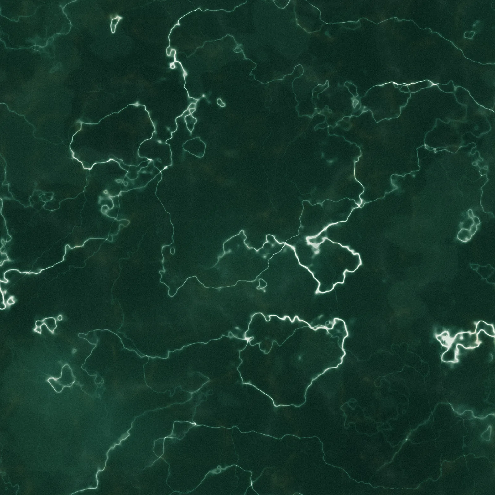 A deep green marble slab shown progressing from a raw, dusty
                surface through cutting and polishing to a finished sheen.